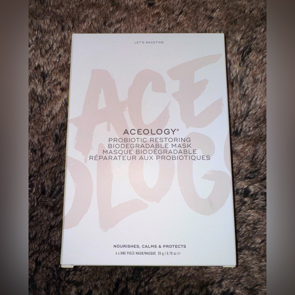Aceology Probiotic Restoring Biodegradable Masks, Nourishes, Calms & Protects